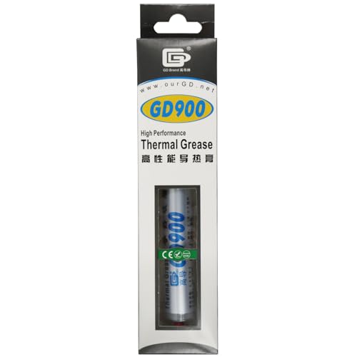 Net Weight 30 Grams Syringe with Bag Packaging Gray GD900 Thermal Conductive Grease Paste Silicone Compound Heat Sink Cooler BX30 (GD900-BX30*1 Piece)