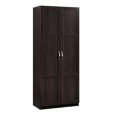 Sauder 419496 Miscellaneous Storage Storage Cabinet, L: 29.61" x W: 16.02" x H: 71.50", Cinnamon Cherry finish