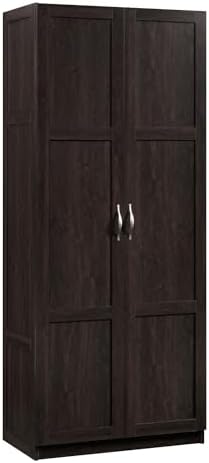 Sauder 419496 Miscellaneous Storage Storage Cabinet, 29.61" x D: 16.02" x H: 71.50", Cinnamon Cherry finish