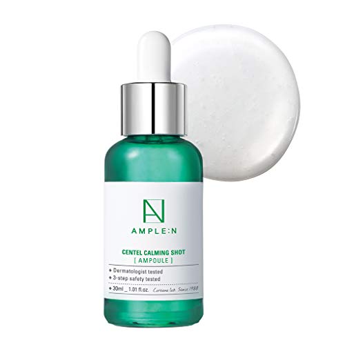 AMPLEN Centel Calming Shot Ampoule Soothing Face Serum with Centella Asiatica to Calm