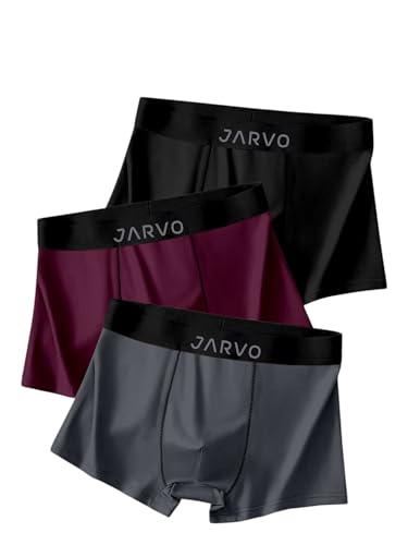 Image of JARVO Men's Nylon Fabric Printed Underwear - Comfortable, Breathable, and Stylish Printed Briefs-Pack Of-3-JI-0789