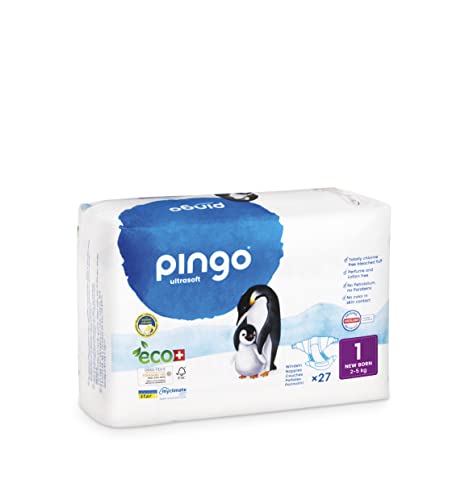 Pingo Pañales Talla 1 New Born (2-5 Kg) - 27 Pañales