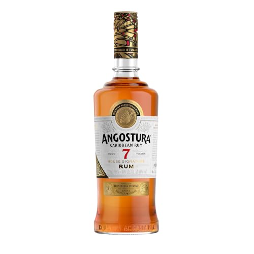 Angostura 7-Year-Old House Signature | Premium Caribbean Rum | 40% ABV | 70cl | Aged 7 years in oak casks | Notes of molasses espresso & chocolate | Full-bodied with a rich toffee-led finish