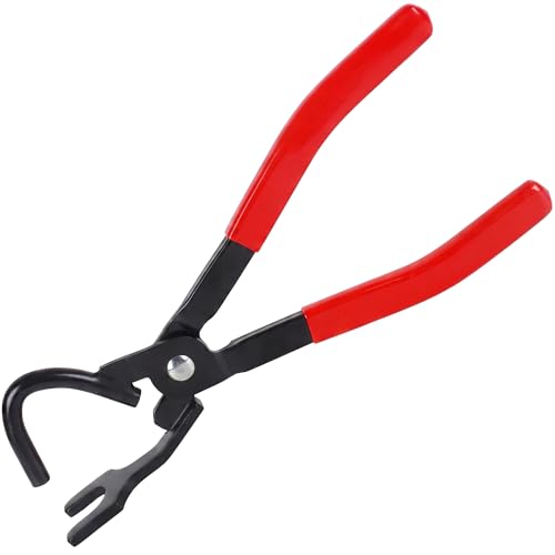 Zesllwid Upgraded Exhaust Hanger Removal Tool Heavy-Duty Exhaust Hanger Pliers for Car & Truck Rubber Exhaust Hangers Slim Jaw Design for Tight Access Non-Slip Grip Ideal for Most Exhaust Systems