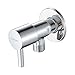GRIFEMA COMPLENTO-G151 Rubinetto Arresto a Squadra Universale 1/2" * 3/8” (acqua calda e fredda), Valvola ad Angolo per Bagno e Cucina, Ottone/Cromo