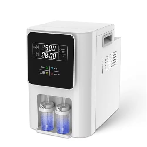 FCADFCA Molecular Hydrogen Inhalation Machine 99.99% High Purity Home Usage Brown Gas Generator SPE PEM Technology, 8 Hours Timer 3000ml/min