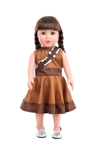 Little Adventures Twirl Princess Doll Dress - Doll Not Included - Machine Washable Child Pretend Play and Party Doll Clothes with No Glitter (Galactic Fuzzball Twirl)