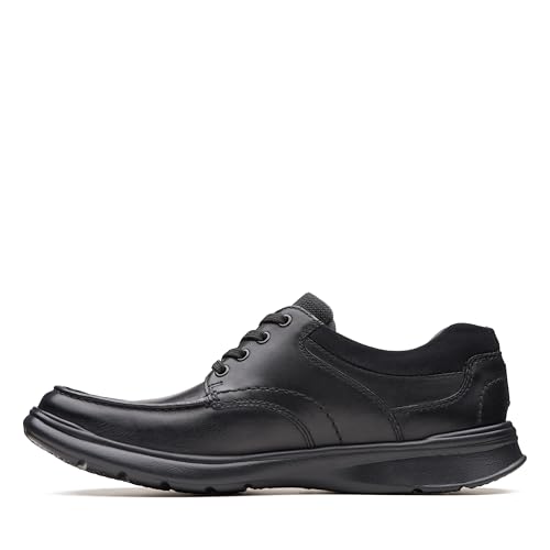 Cuoio morbido Clarks Cotrell Edge, Scarpe Stringate Derby, Uomo, Nero (Black Interest), 42.5 EU