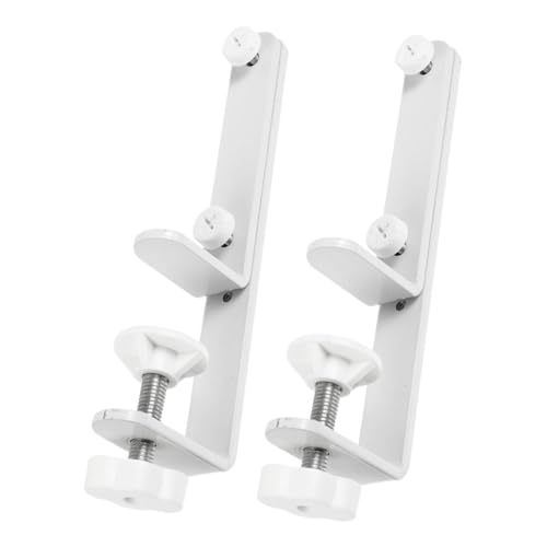 LIFKICH 2pcs Desktop Stand Pegboard Fixing Stand Pegboards Display Stand Tabletop Pegboard Display Stand Tabletop Pegboard Supplies Pegboard Panel Support Bracket Peg Board Iron White
