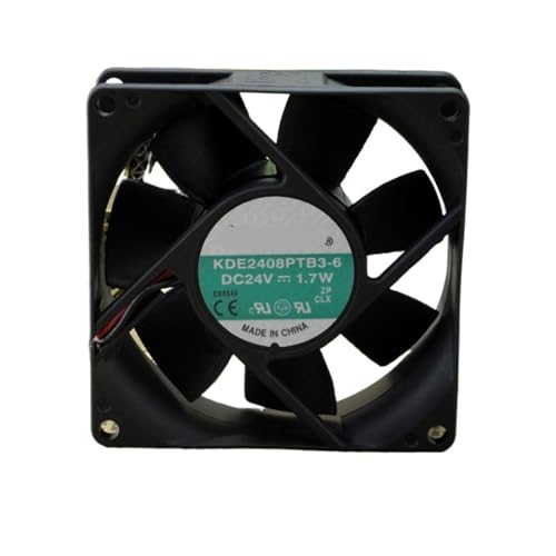 Ventilador de refrigeración KDE2408PTB3-6 DC 24V de 8cm para equipos industriales
