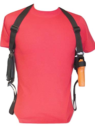 M&P Full Size Shoulder Holster/Dbl Mag Pouch - X Harness Crossover Style 4" - 4.25" Barrel - Federal