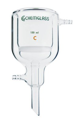 Chemglass CG-1403-14 Series CG-1403 Jacket Filter Funnel, Coarse Frit, 350 mL Capacity