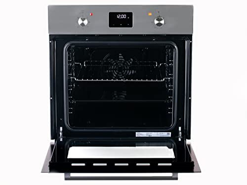 Exquisit EBE 657-2U Einbaubackofen | 59 L Backofenvolumen | Heißluft | Teleskopauszüge | Schwarz – Bild 3