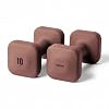 WeGym SafeGrip Square Dumbbells with Anti Slip Handles, Aesthetic Free Weights for Home Workouts, Stable Design Prevents Rolling during Floor Exercises