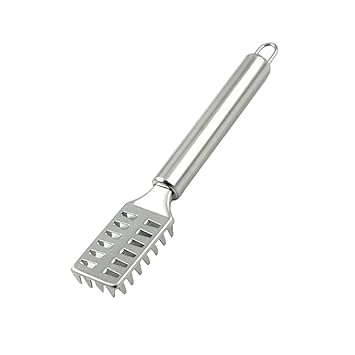 Stainless Steel Fish Scale Scraper Remover Knife Skin Peeler Fish Skin Remover Scale Scraper Tools Sawtooth Fish Cleaning Brush