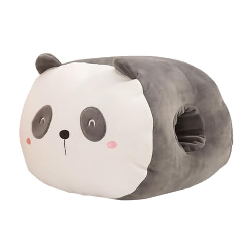 ORFOFE Cojín Multifunción de Mano Cálido y Decorativo Suave y Cómodo para Sofá Oficina y Siesta Diseño de Panda Cartoon Almohada para Respaldo y Descanso