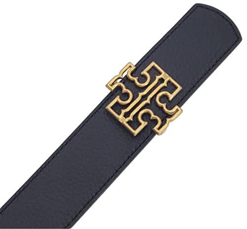 Tory Burch 141742 Britten Logo Black/Classic Tan With Gold Hardware 1.5 Inch Width Reversible Women's Belt2