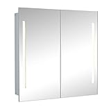 format design spiegelschrank Flexible Stauraumgestaltung durch höhenverstellbare Glasablagen.