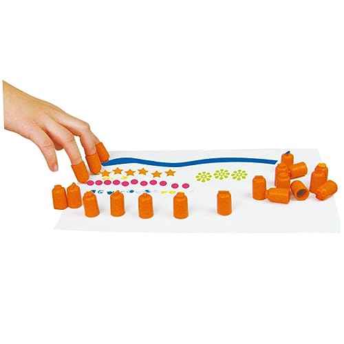 ULDIGI Ink Daubers Finger Seal Tool 24pcs Set for Boys and Girls' Art Novelty Daubers for Painting and Drawing