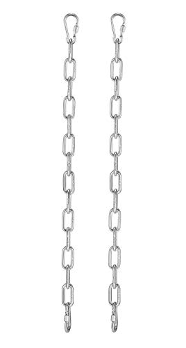 Mdairc Hammock Chain, Chain For Hanging Chair Stainless Steel Straight Link Chain , 800 Pound Load, With 2 Locking Snap Hooks, 2 Pcs Pack #TOP12
