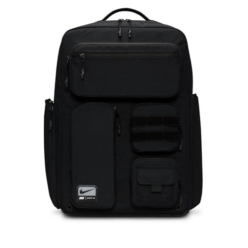 Nike Utility Elite Backpack 2.0, Black/Black/White, MISC