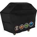 Tuyeho Grill Cover 65 x 30 x 46 inch, 900D Heavy Duty Gas BBQ Cover w/Side Velcro, Waterproof & Weather Resistant for Your Weber, Char-Broil, Brinkmann, Holland, Jenn Air (Black)