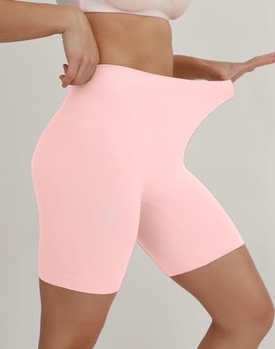 Image of INNERSY Slip Shorts for Women Summer High Waisted Seamless Anti Chafing Shorts Under Dresses 3-Pack