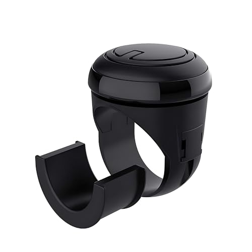 Bola de Refuerzo para Volante de Coche, Refuerzo de Ayuda de Conducción, Bola de Mango Giratorio para Coche, Bola de Volante Universal, Mango Giratorio de Potencia para Coche, para Sedanes(Negro)
