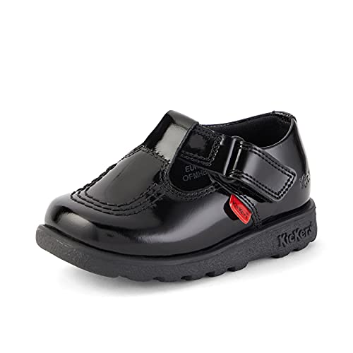 Kickers Fragma T-Bar Infants Shoes Black