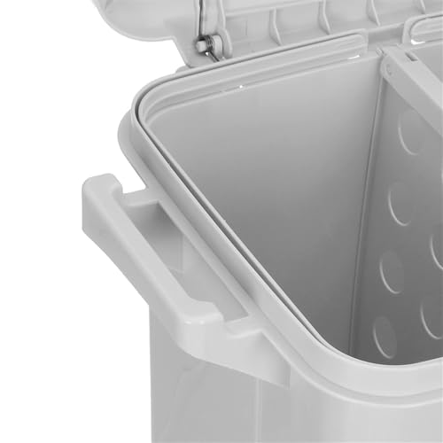 Caneca de Basura con 2 Capas y Ruedas 55L miniatura 6