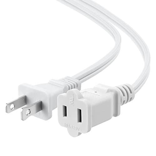 Us Ac Power Extension Cable Cord Spt-2 16Awg/2C 125V 13A 2-Prong Polarized Male To Female Extension Cord For Nema 1-15P To Nema 1-15R (1 Ft) #TOP29