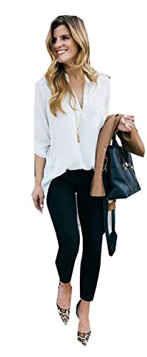 CAMISA FEMININA MANGA CURTA GOLA PADRE (BRANCO, M)