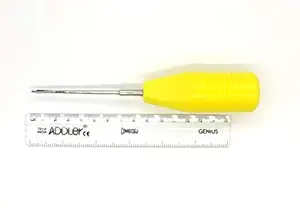 ADDLER Periotome Elevator1.5 MM Step Down 2.5 Head Straight Round, Head, Easy Entry To Gum/Teeth Joint Autoclavable