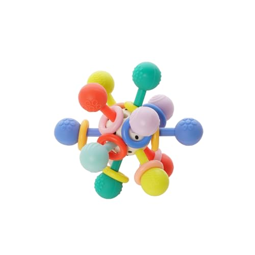 Image of Manhattan Toy Atom Colorpop Rattle & Teether Grasping Activity Baby Toy