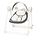 4baby Swing Babyschaukel und Babywippe elektrisch mit Timer, Spielbogen und Musik Graphit