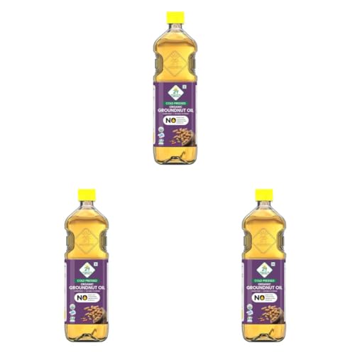 Image of 24Mantra Organic Pressed Groundnut /Peanut Oil, 1 L (Pack of 3)
