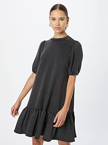 ONLY Onllucinda 2/4 Puff Dress Swt Vestito, Nero