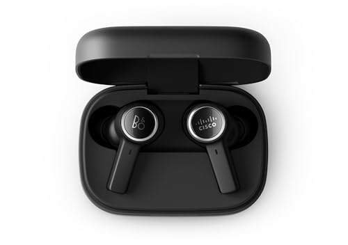 Image of Cisco | Bang & Olufsen 950, True Wireless in-Ear Bluetooth Earbuds with Wireless Charging Case, Active Noise Cancellation, Black Anthracite, 2-Year Limited Liability Warranty, (HS-WL-950-BUN-C)
