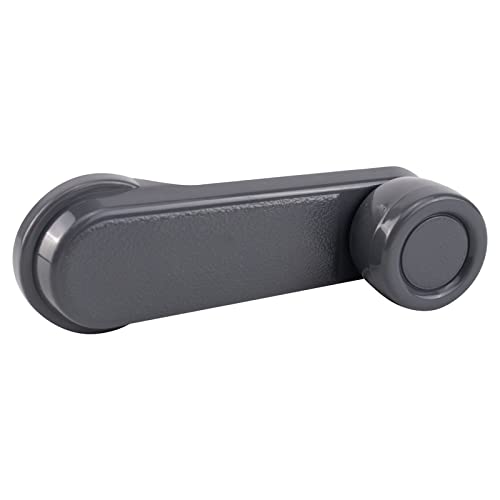 Image of TRQ Front Window Crank Handle Gray Compatible with 1995-1998 Nissan 200SX 1981-1986 720 1986-1994 D21 1987-1997 Pathfinder 1995-1997 Pickup 1987-1990 Pulsar NX 1995-1999 Sentra