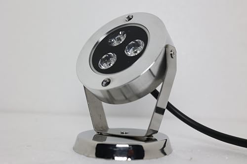 Image of Tulsi Underwater Fountain LED Light, IP68 Waterproof, 3-LED, Aluminium Body, Natural White 4K (1 PCS Light)