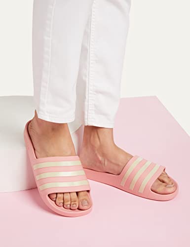 Image of adidas Womens Adilette Aqua Slides Casual Sandals Casual - Blue