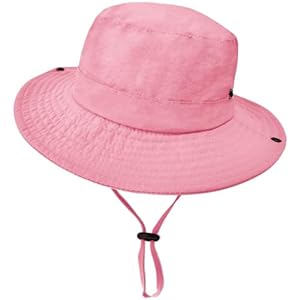 Outdoor Kids Sun Hat UPF 50+ Quick Dry Foldable Bucket Hat Lightweight Adjustable Fishing Safari Hat for Girls and Boys