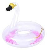 Flotador Hinchable Cisne Blanco con Plumas (10171) para Playa y Piscina