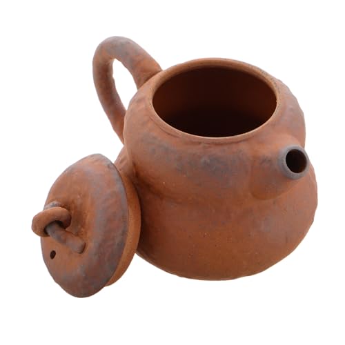 VANZACK Tetera Decorativa de Rústica con Infusor Tetera Pequeña Forma de Calabaza Portátil y Artesanal para Uso Doméstico y Decoración Tradicional