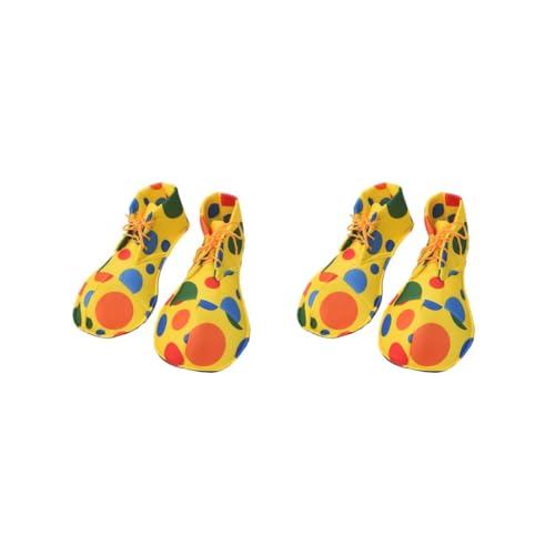 Vuxna clownskor julfest dekorationer klä upp regnbågar skor, stil 2, 2 set med stil 2, Style 2