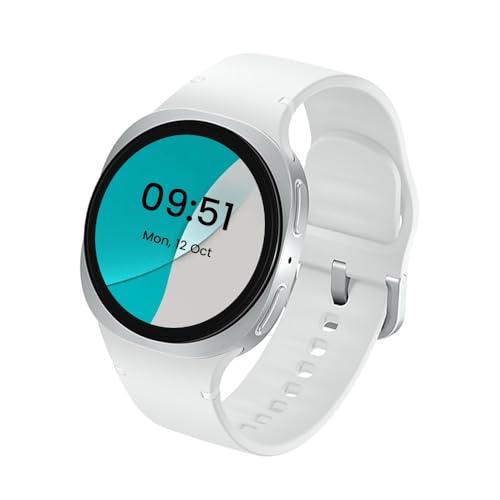 Image of Samsung Galaxy Watch8 (44mm, Bluetooth, Silver) with 3nm Processor | Dual GPS | Sapphire Glass & Armor Aluminum | 5ATM & IP68 | BP, ECG, IHRN & Vascular Load Monitoring | Anti-oxidant Index