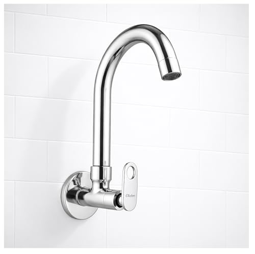 Image of CLINTON Kitchen Sink Cock with 360 Degree Swivel Spout | Kitchen Sink Tap | Kitchen Faucet | Tap for Kitchen Sink (Orio)
