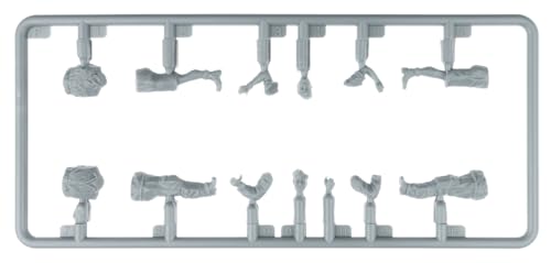 MiniArt 49018 1:48 Figuren Set Deutsche/Italiensiche Piloten (6) N.A. - originalgetreue Nachbildung, Modellbau, Plastik Bausatz, Basteln, Hobby, Kleben, Modellbausatz