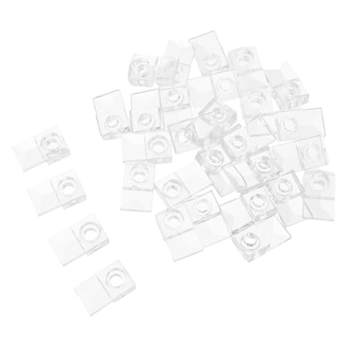PENIKOKO Clips para Colgar Espejos 30 Piezas Kit con Tornillos y Anclajes Soporte de Abrazadera para Montaje en Pared Compatible con Azulejos y Yeso para Fijación de Vidrio sin