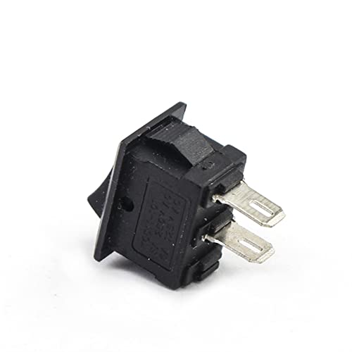 Interrupteur à bascule KCD1 2 broches 250V interrupteur de position snap-in noir - 7